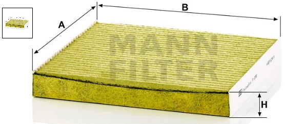 Mann-Filter - FP 2358 - Innenraumfilterelement (FreciousPlus)