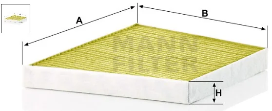 Mann-Filter - FP 3172/1 - Innenraumfilterelement (FreciousPlus)