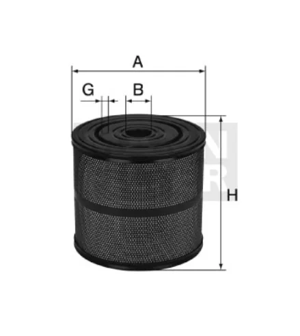 Mann-Filter - H 34 1070/40 - Flüssigkeitsfilterelement