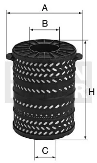 Mann-Filter - H 34 1790 - Flüssigkeitsfilterelement