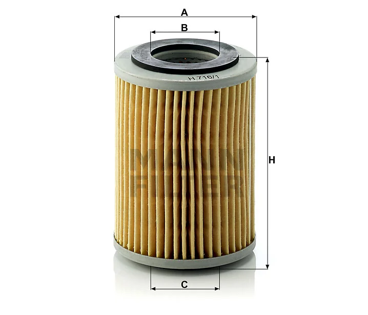 Mann-Filter - H 716/1 x - Flüssigkeitsfilterpatrone
