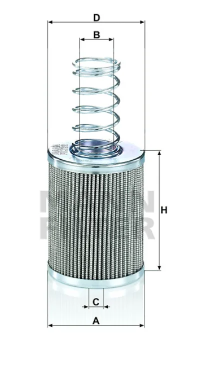 Mann-Filter - HD 7004 x - Flüssigkeitsfilterelement