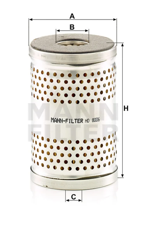 Mann-Filter - HD 8006 x - Flüssigkeitsfilterelement