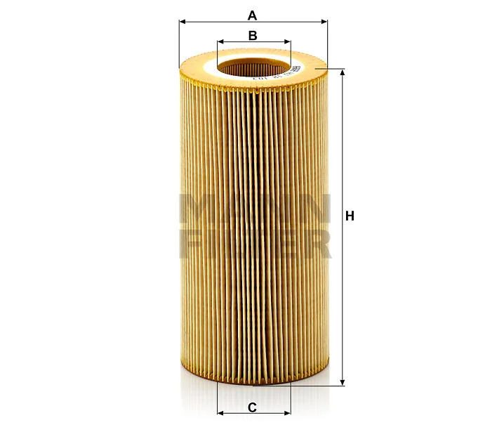 Mann-Filter - HU 12 103 x - Flüssigkeitsfilterelement (metallfrei)