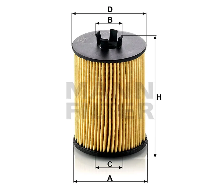 Mann-Filter - HU 612/1 x - Ölfilterelement, metallfrei