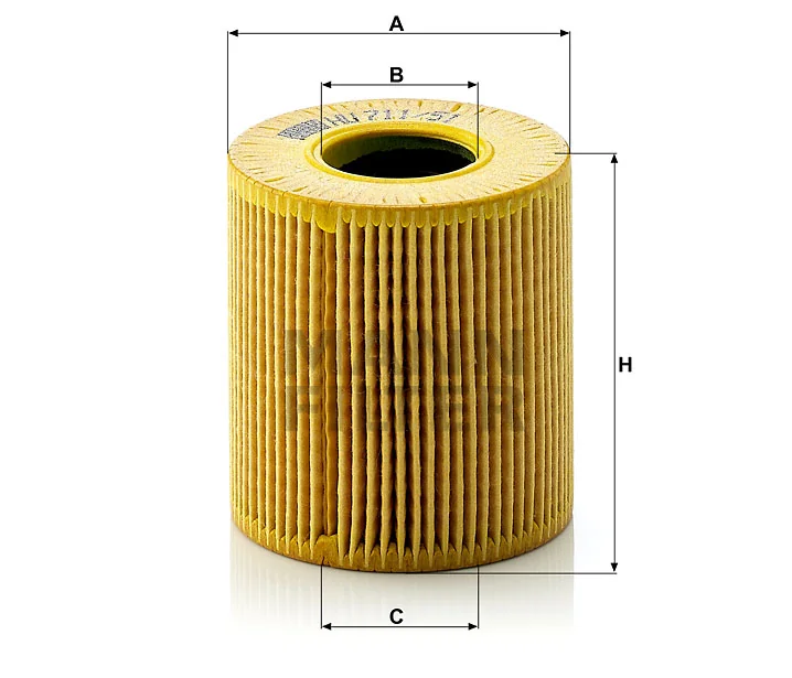 Mann-Filter - HU 711/51 x - Ölfilterelement, metallfrei