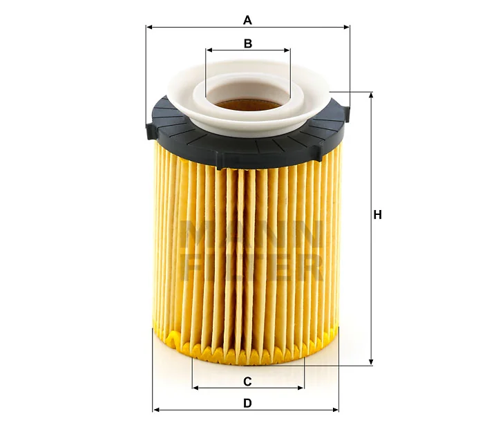 Mann-Filter - HU 711/6 z - Ölfilterelement (metallfrei)