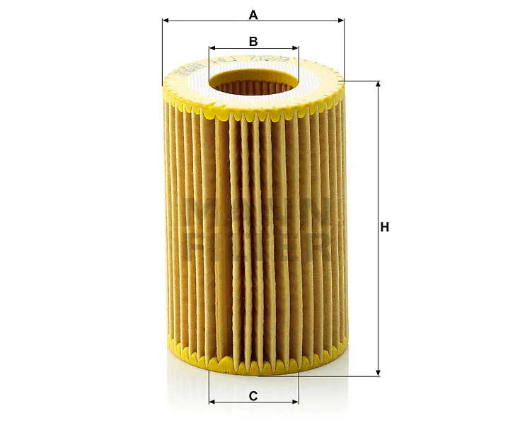 Mann-Filter - HU 712/9 x - Flüssigkeitsfilterelement (metallfrei)