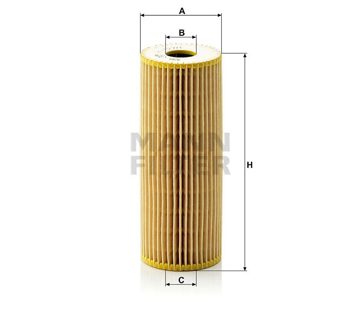 Mann-Filter - HU 727/1 x - Flüssigkeitsfilterelement (metallfrei)