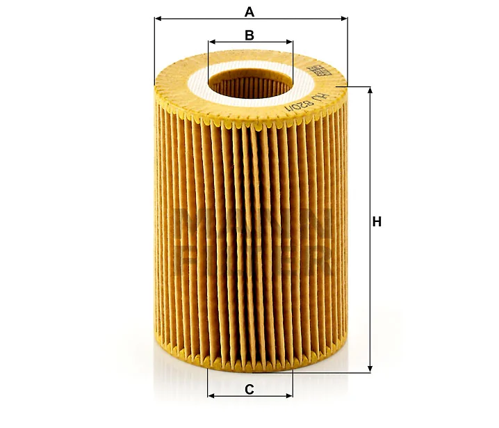 Mann-Filter - HU 820/1 y - Flüssigkeitsfilterelement (metallfrei)