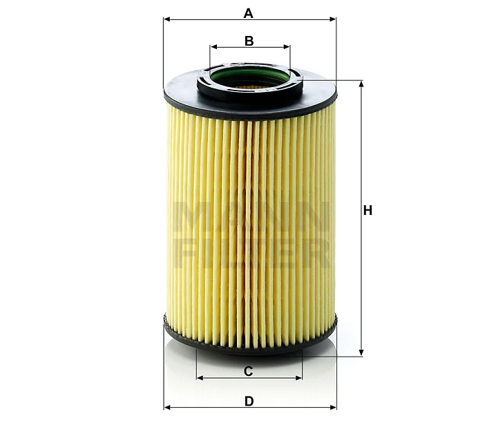 Mann-Filter - HU 822/5 x - Flüssigkeitsfilterelement (metallfrei)