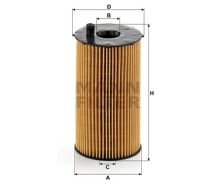 Mann-Filter - HU 934/1 x - Flüssigkeitsfilterelement (metallfrei)