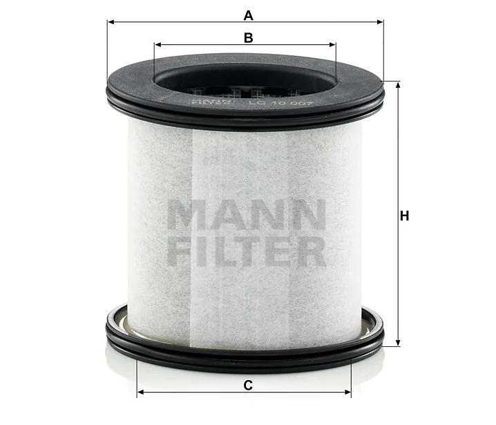 Mann-Filter - LC 10 007 x - Ölabscheiderelement