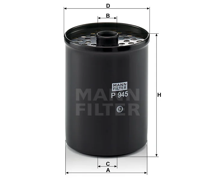 Mann-Filter - P 945 x - Kraftstofffilterelement