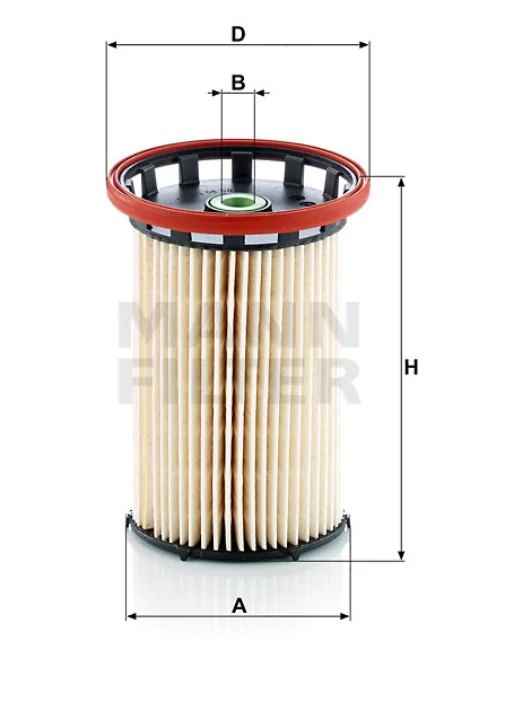 Mann-Filter - PU 8007 - Kraftstofffilterelement (metallfrei)