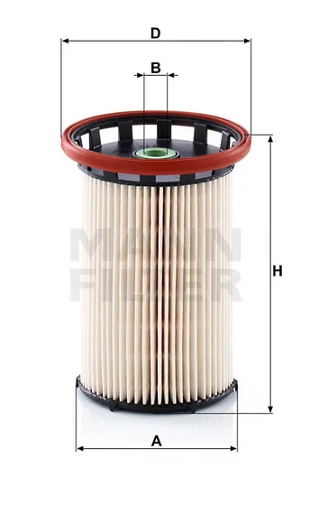 Mann-Filter - PU 8008/1 - Kraftstofffilterelement (metallfrei)