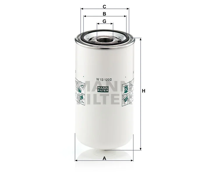 Mann-Filter - W 13 120/2 - Wechselfilter SpinOn