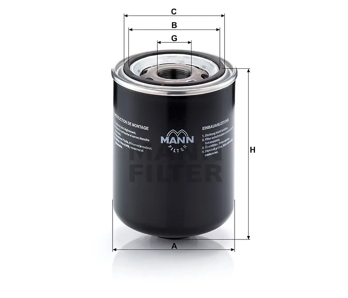Mann-Filter - W 1374/5 - Wechselfilter SpinOn