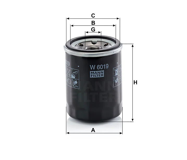 Mann-Filter - W 6019 - Wechselfilter
