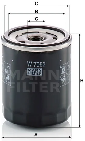 Mann-Filter - W 7052 - Wechselfilter