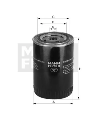 Mann-Filter - W 7056 - Wechselfilter SpinOn