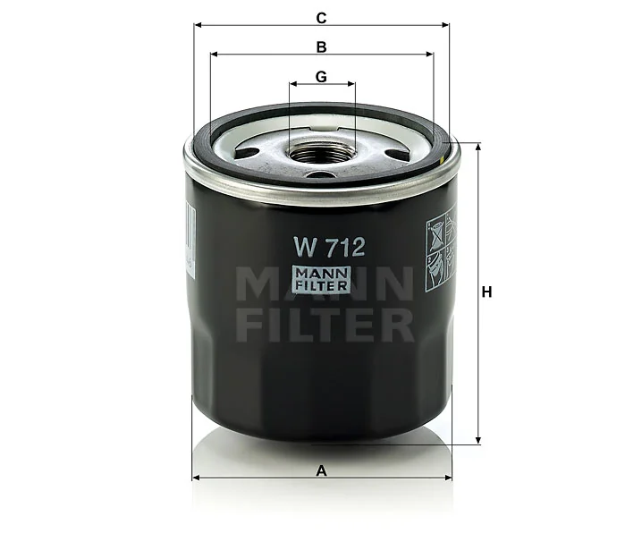Mann-Filter - W 712 - Ölfilter SpinOn