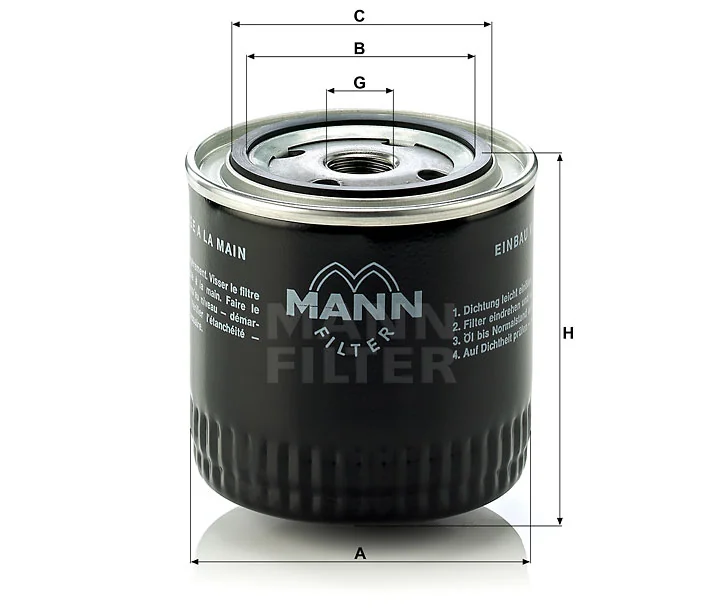Mann-Filter - W 920/17 - Ölfilter SpinOn