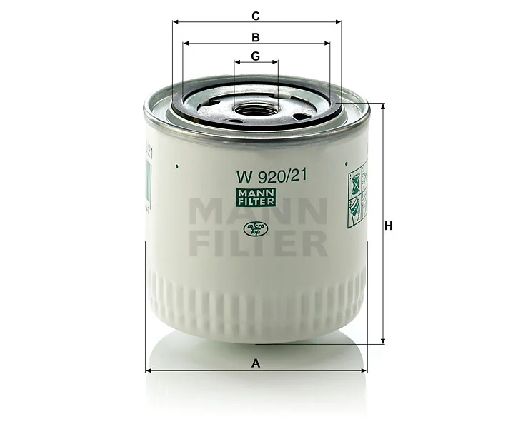 Mann-Filter - W 920/21 - Wechselfilter SpinOn