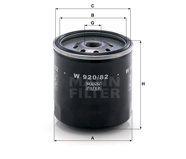Mann-Filter - W 920/82 - Ölfilter SpinOn