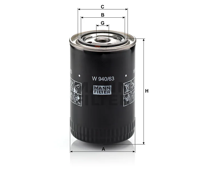 Mann-Filter - W 940/63 - Wechselfilter