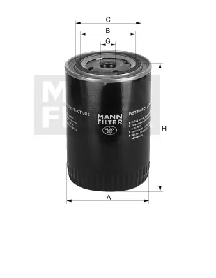 Mann-Filter - W 940/91 - Ölfilter SpinOn