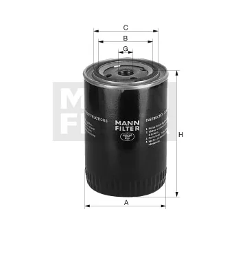 Mann-Filter - WD 10 009 - Hydraulikfilter SpinOn