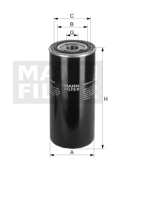 Mann-Filter - WD 10 010 - Hydraulikfilter SpinOn
