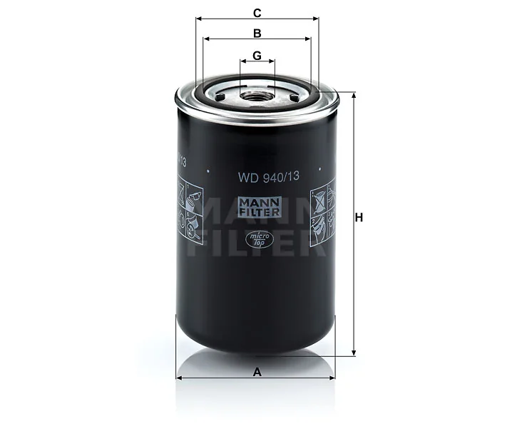 Mann-Filter - WD 940/13 - Wechselfilter SpinOn