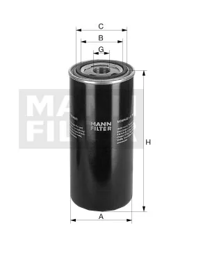 Mann-Filter - WD 962/15 - Wechselfilter SpinOn