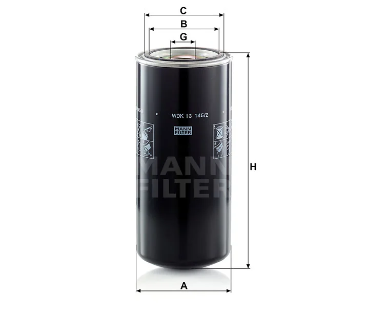 Mann-Filter - WDK 13 145/2 - Kraftstoffwechselfilter