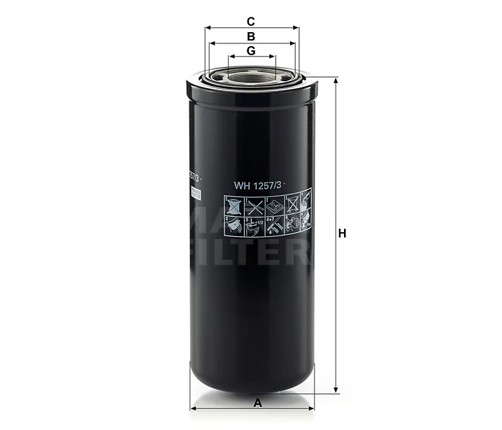 Mann-Filter - WH 1257/3 - Wechselfilter