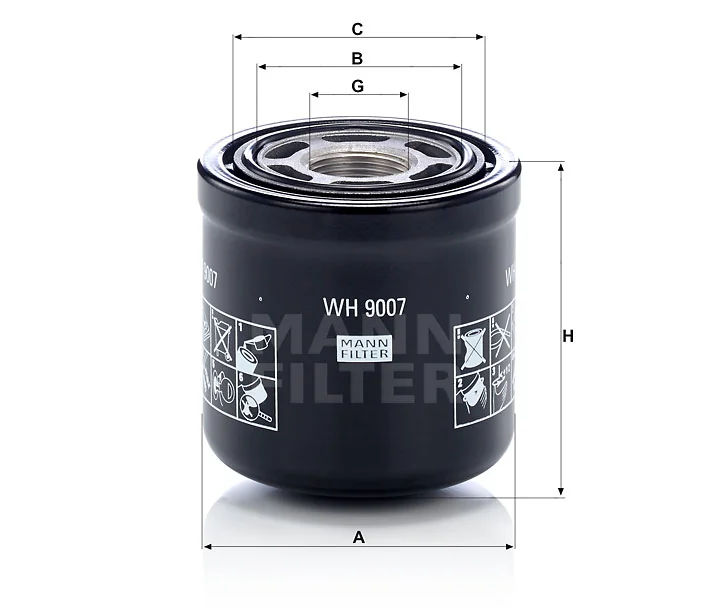 Mann-Filter - WH 9007 - Wechselfilter -Auslaufartikel