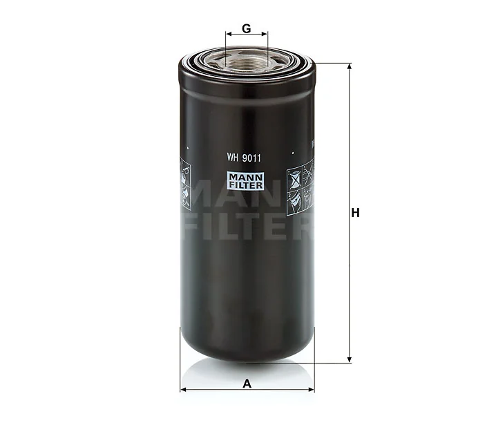 Mann-Filter - WH 9011 - Hydraulikfilter SpinOn