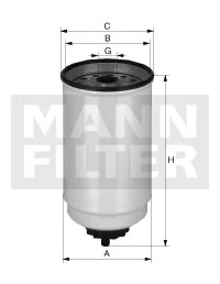 Mann-Filter - WK 10 017 x - Kraftstofffilter SpinOn