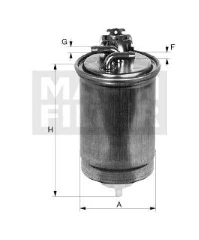 Mann-Filter - WK 11 027 - Kraftstoff-Leitungsfilter Inline