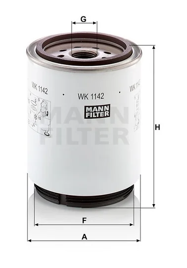 Mann-Filter - WK 1142 x - Kraftstoffwechselfilter