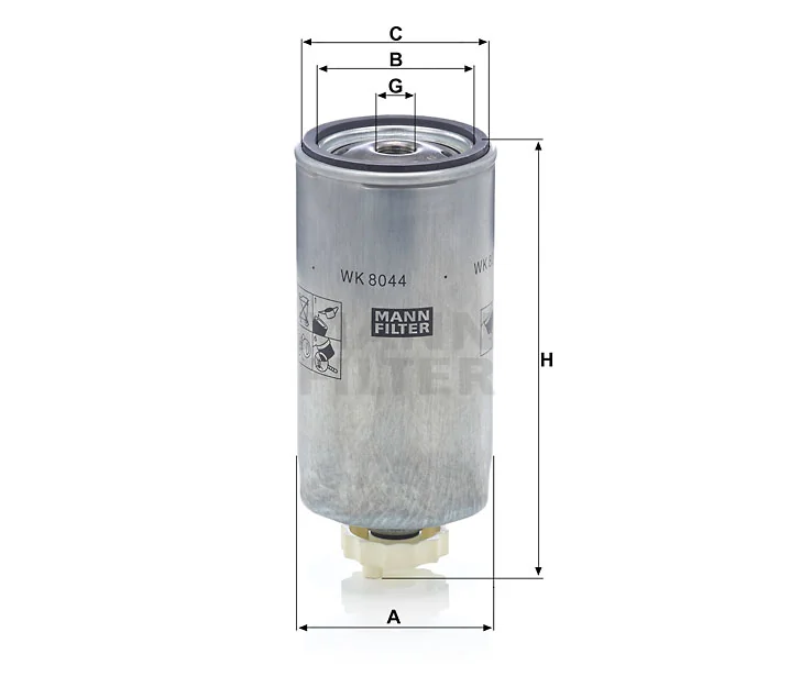 Mann-Filter - WK 8044 x - Kraftstoffwechselfilter