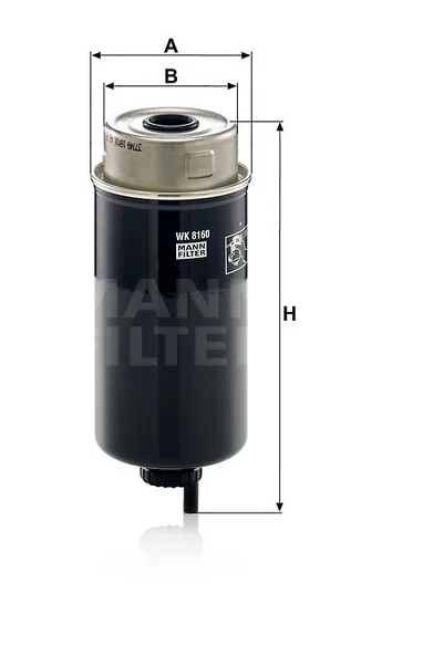 Mann-Filter - WK 8160 - Kraftstofffilter SpinOn