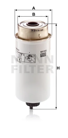 Mann-Filter - WK 8163 - Kraftstofffilter SpinOn