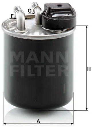 Mann-Filter - WK 820/20 - Kraftstoff-Leitungsfilter (Inline)