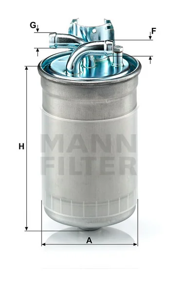Mann-Filter - WK 823/1 - Kraftstoff-Leitungsfilter (Inline)