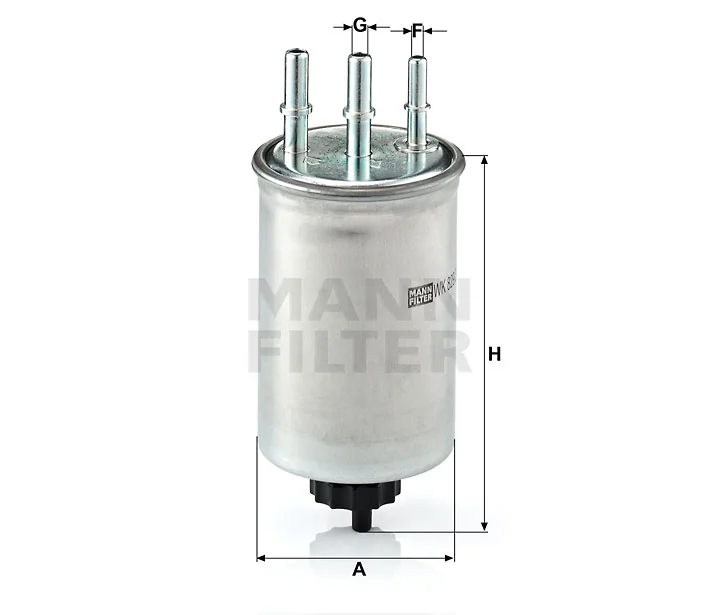Mann-Filter - WK 829/3 - Kraftstoff-Leitungsfilter (Inline)