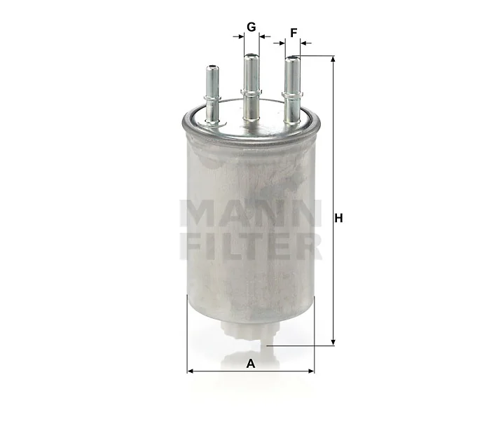 Mann-Filter - WK 829/6 - Kraftstoff-Leitungsfilter (Inline)