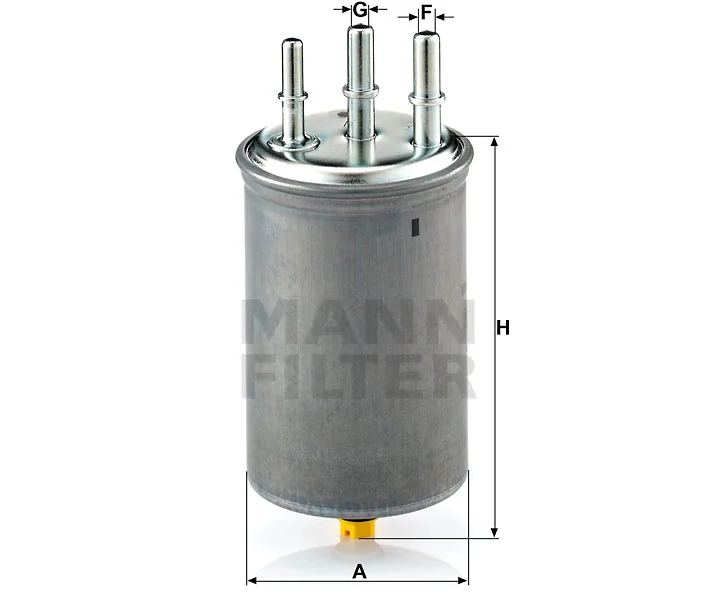 Mann-Filter - WK 829/7 - Kraftstoff-Leitungsfilter (Inline)